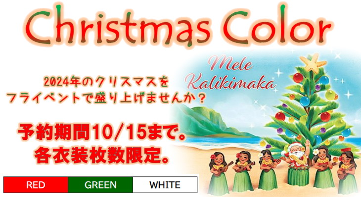 フラダンス衣装　クリスマス応援企画